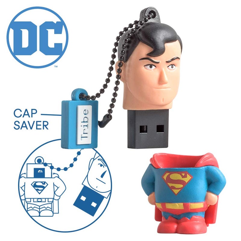 Tribe USB stick 16 GB Superman - Original DC Comics 2.0 Flash Drive, Tribe FD031501, clear - Image 3